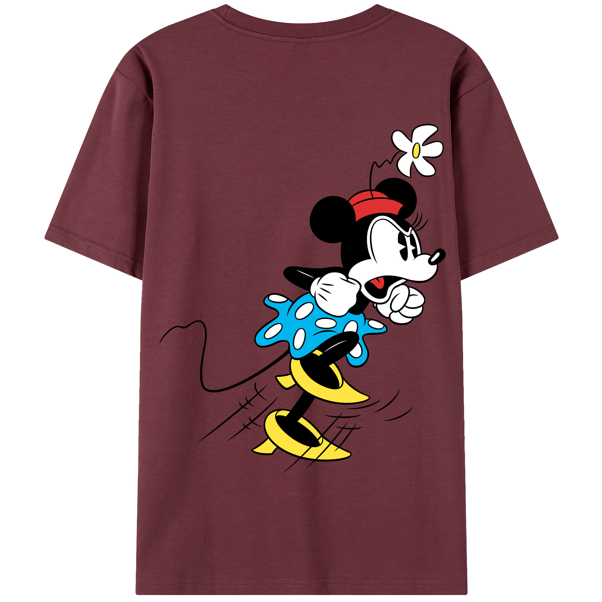 （画像用） ミッキーマウス Mickey Mouse 綿100％半袖Tシャツ（背面プリント）